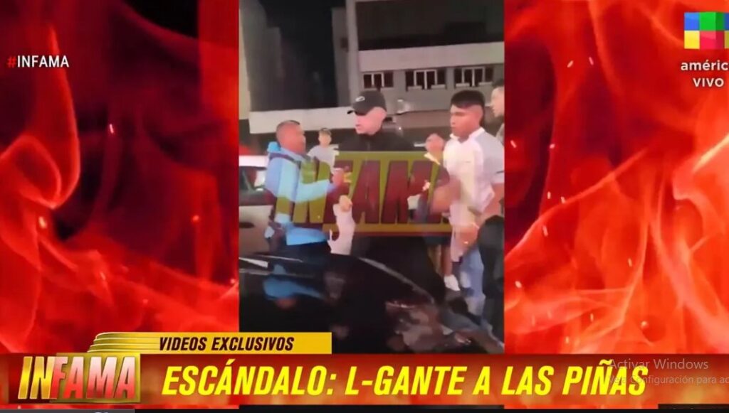 El violento de L-Gante a las piñas con su mánager, Maxi ‘El Brother’